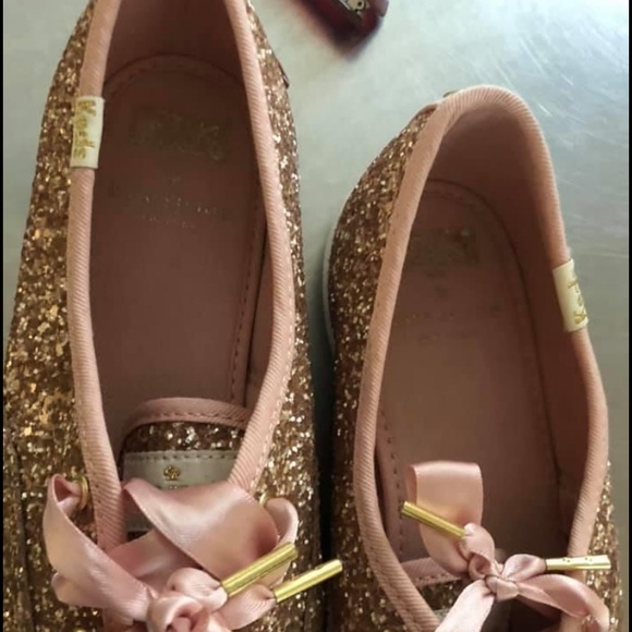 Kate spade glitter lace up sneaker - Picture 3 of 4